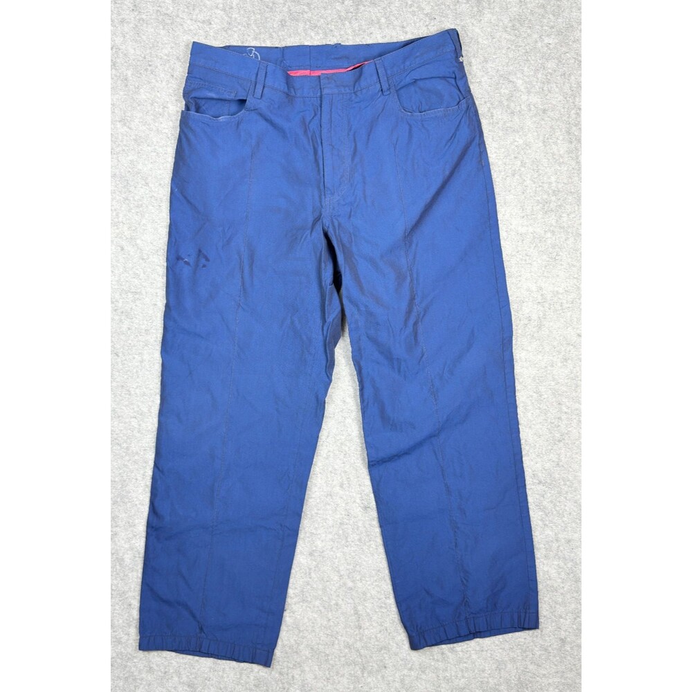 VTG Versace Jeans Couture Cobalt Blue Pants 38/52 fits 34-35W Made in Italy Y2K